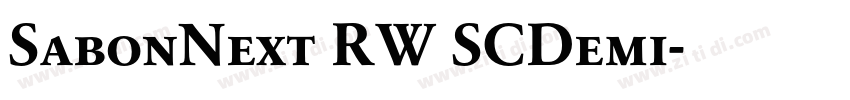 SabonNext RW SCDemi字体转换